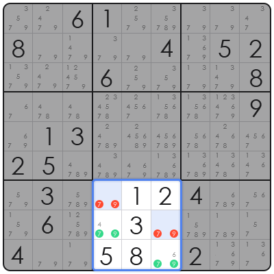 sudoku app with auto candidate mode